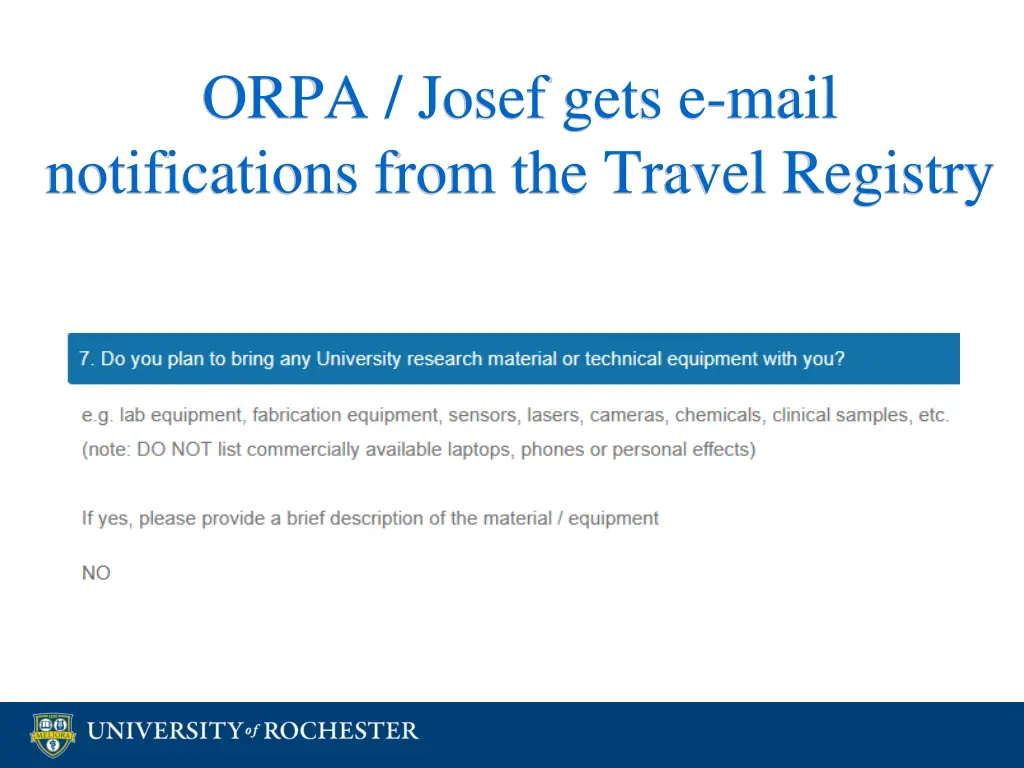 orpa josef gets e mail notifications from 1