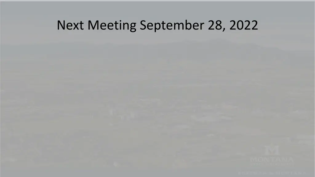 next meeting september 28 2022