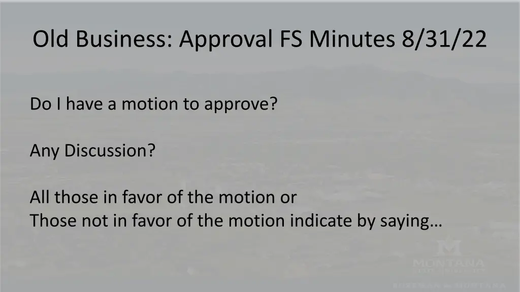 old business approval fs minutes 8 31 22