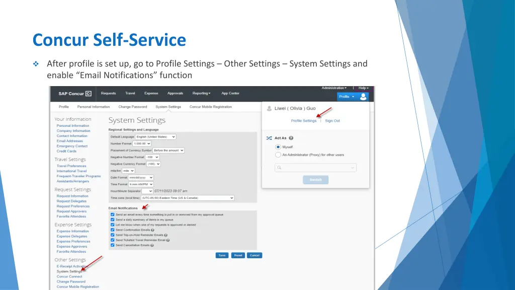 concur self service 1
