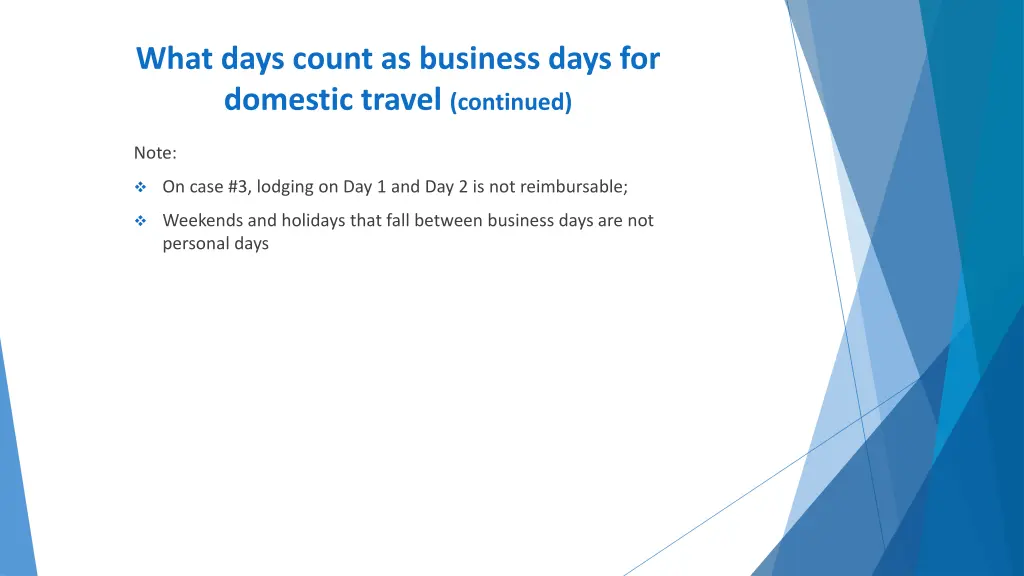what days count as business days for domestic 1