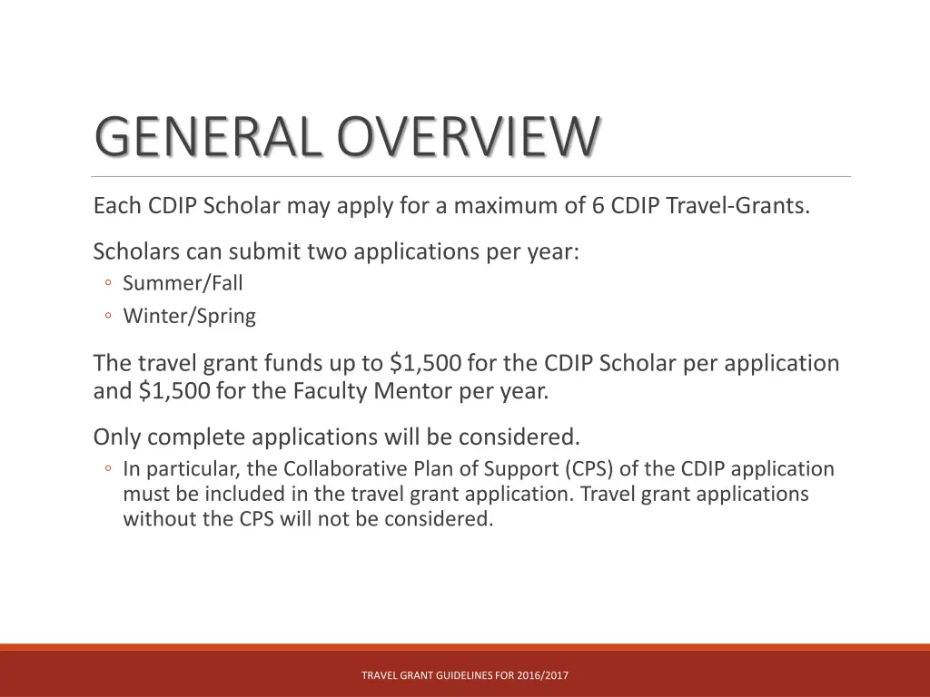 general overview