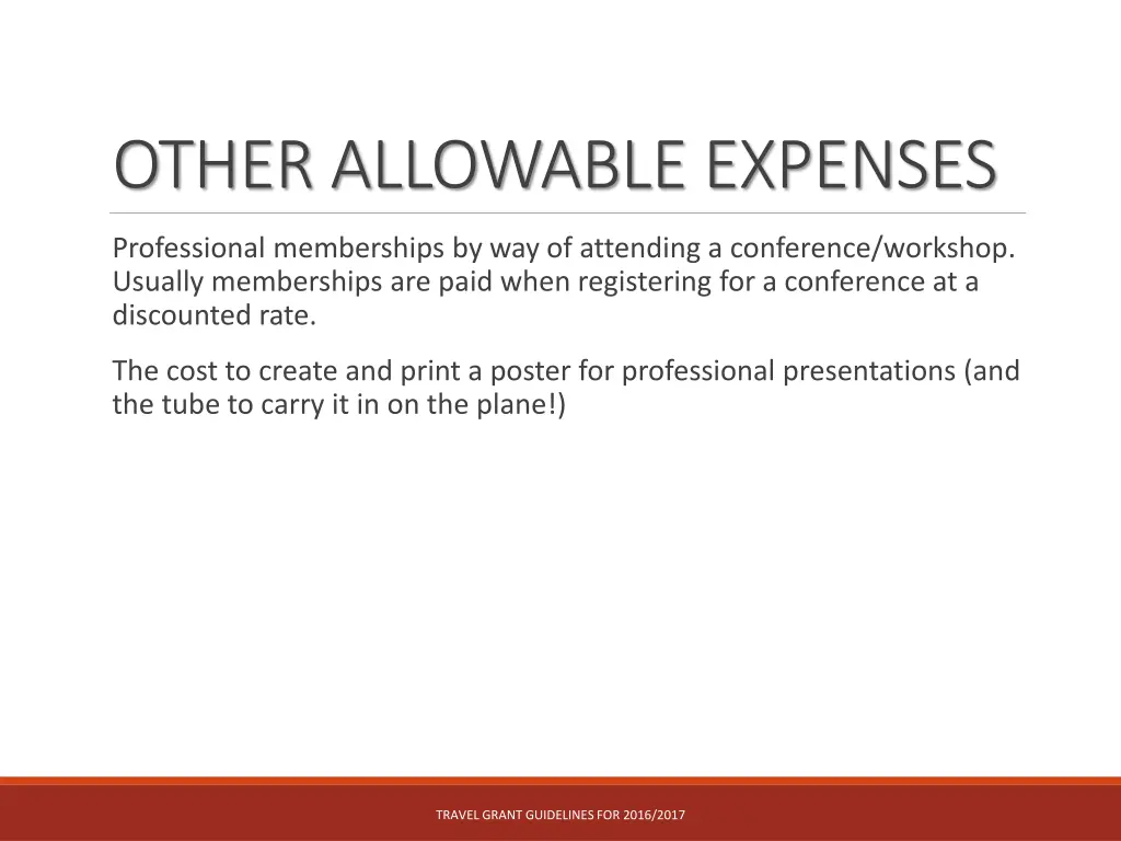 other allowable expenses