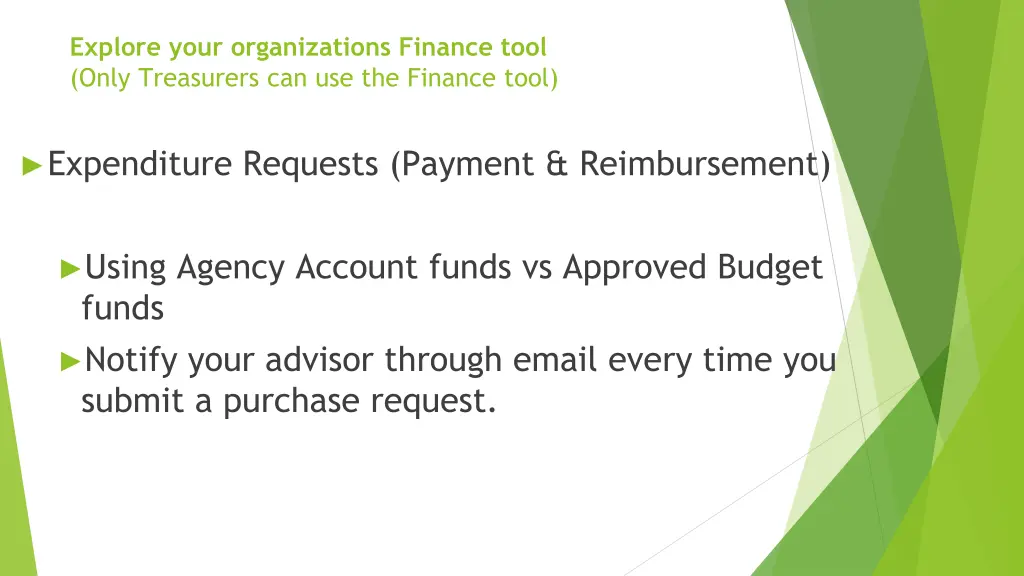explore your organizations finance tool only 2