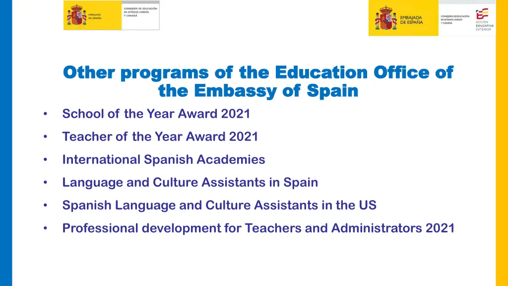other programs of the education office of other
