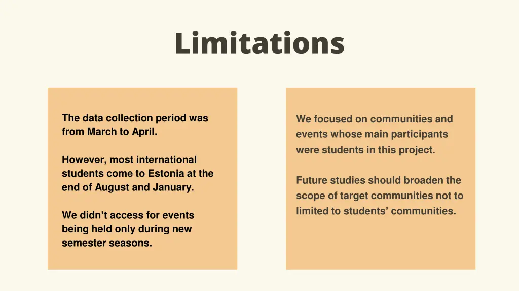 limitations