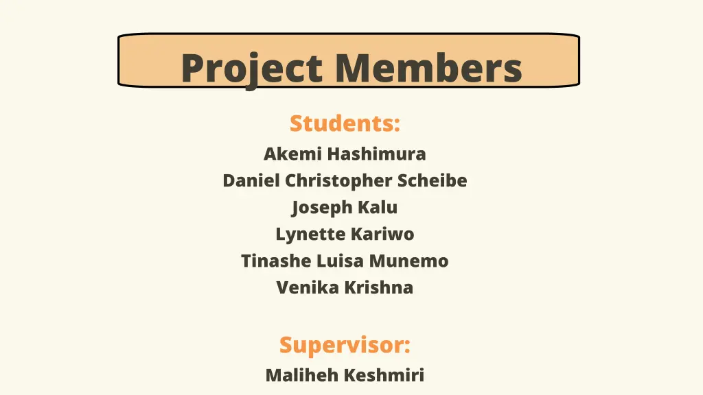 project members