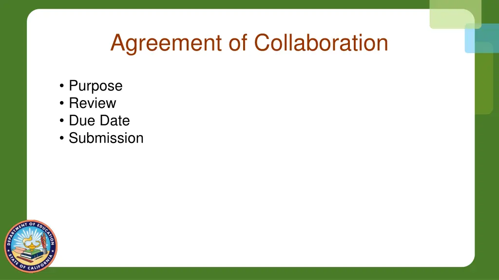 agreement of collaboration