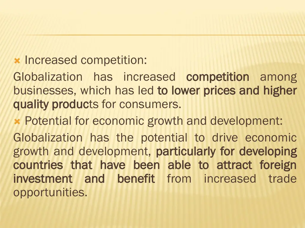increased competition globalization has increased
