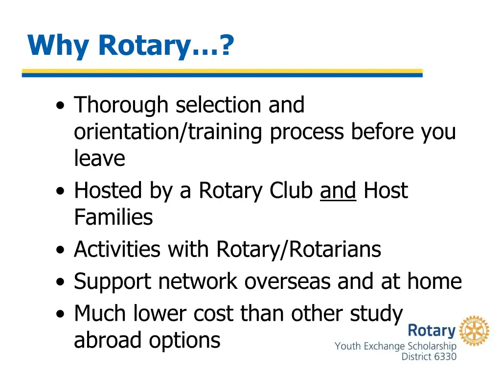 why rotary