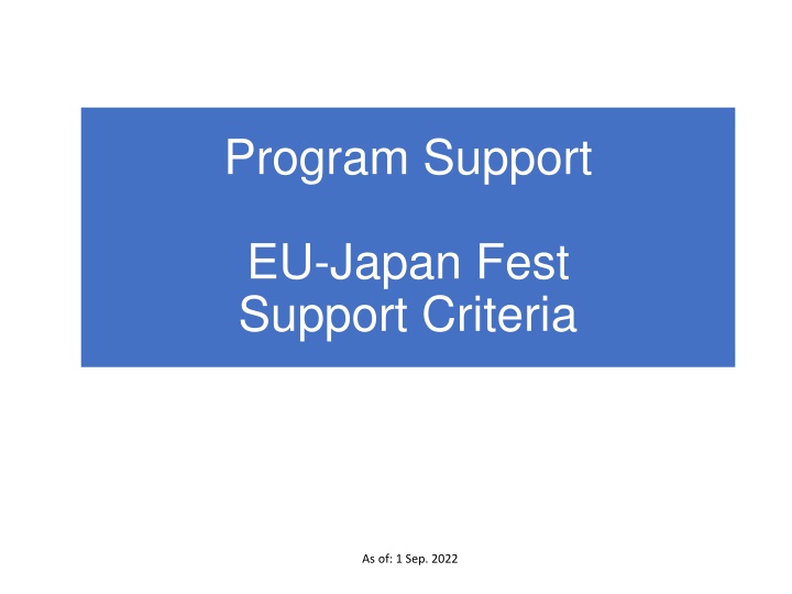 program support