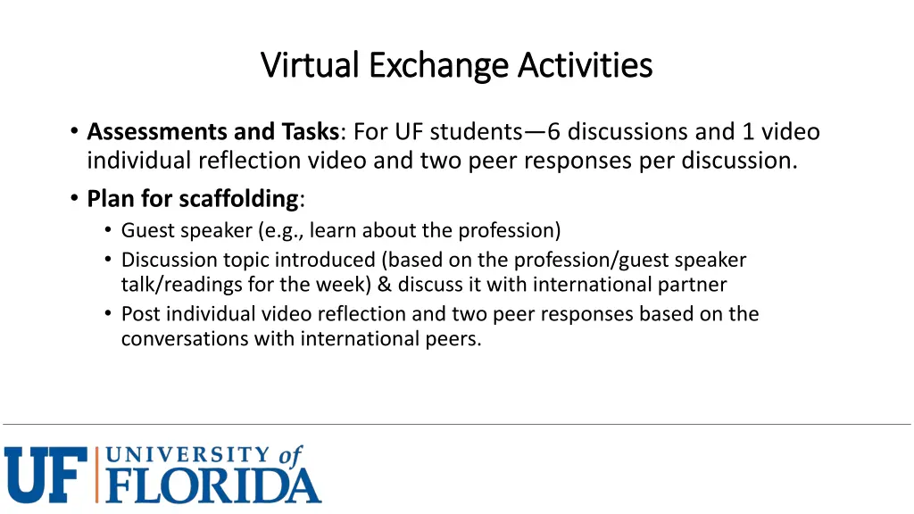 virtual exchange activities virtual exchange