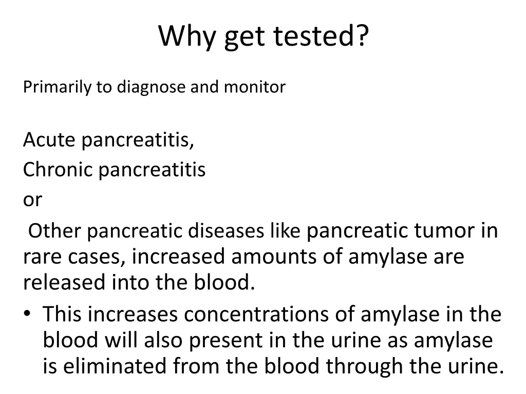 why get tested