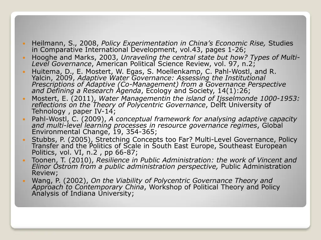 heilmann s 2008 policy experimentation in china