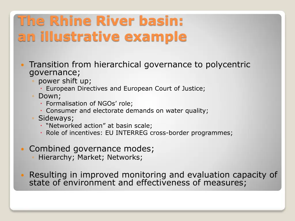 the rhine river basin an illustrative example