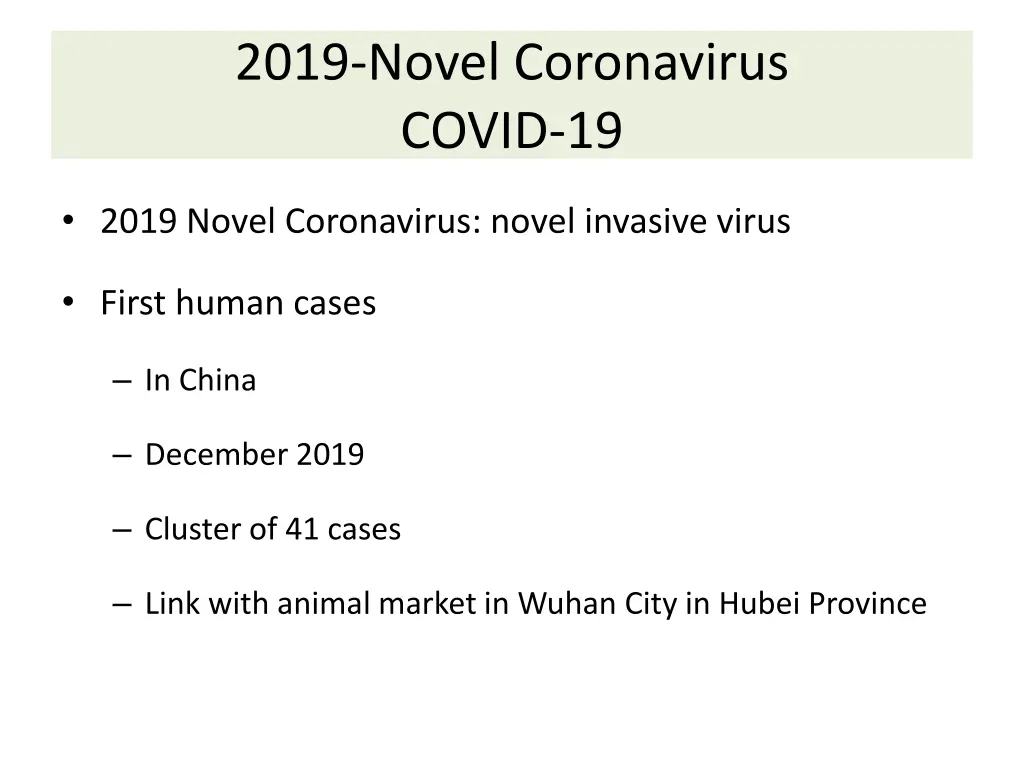 2019 novel coronavirus covid 19