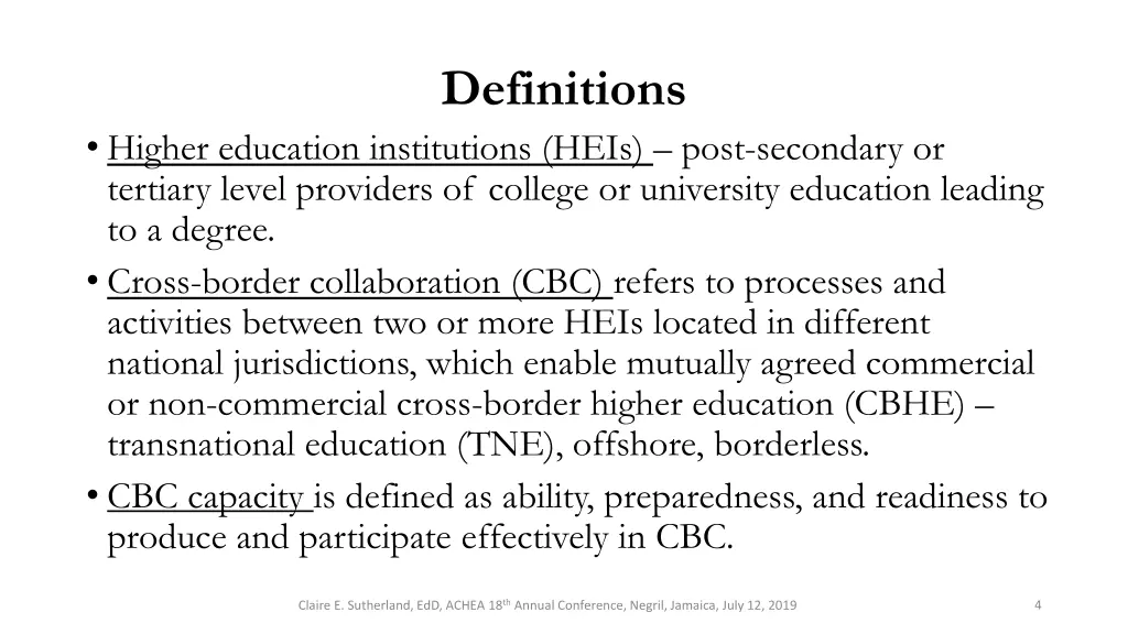 definitions