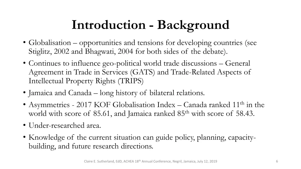 introduction background