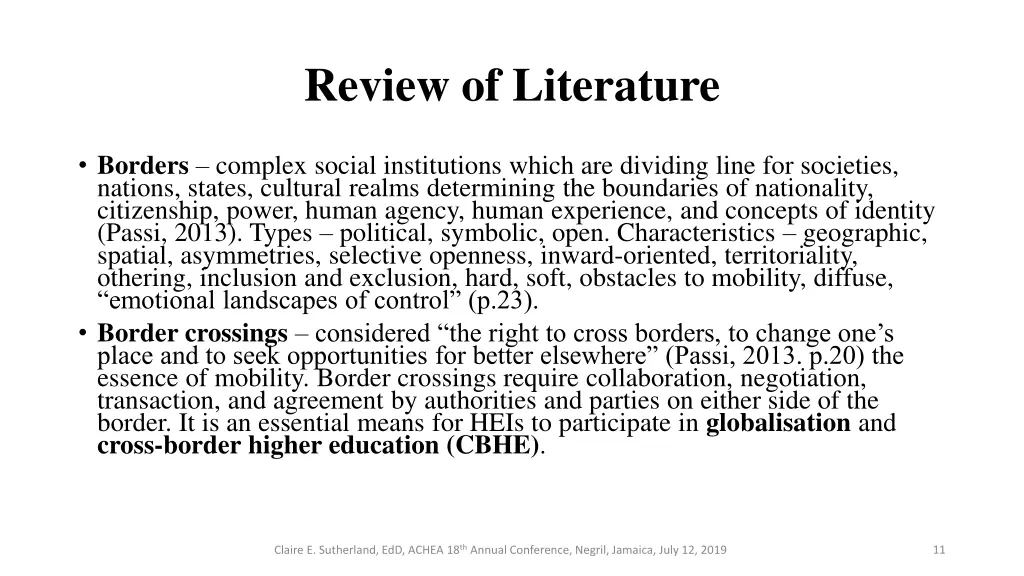 review of literature