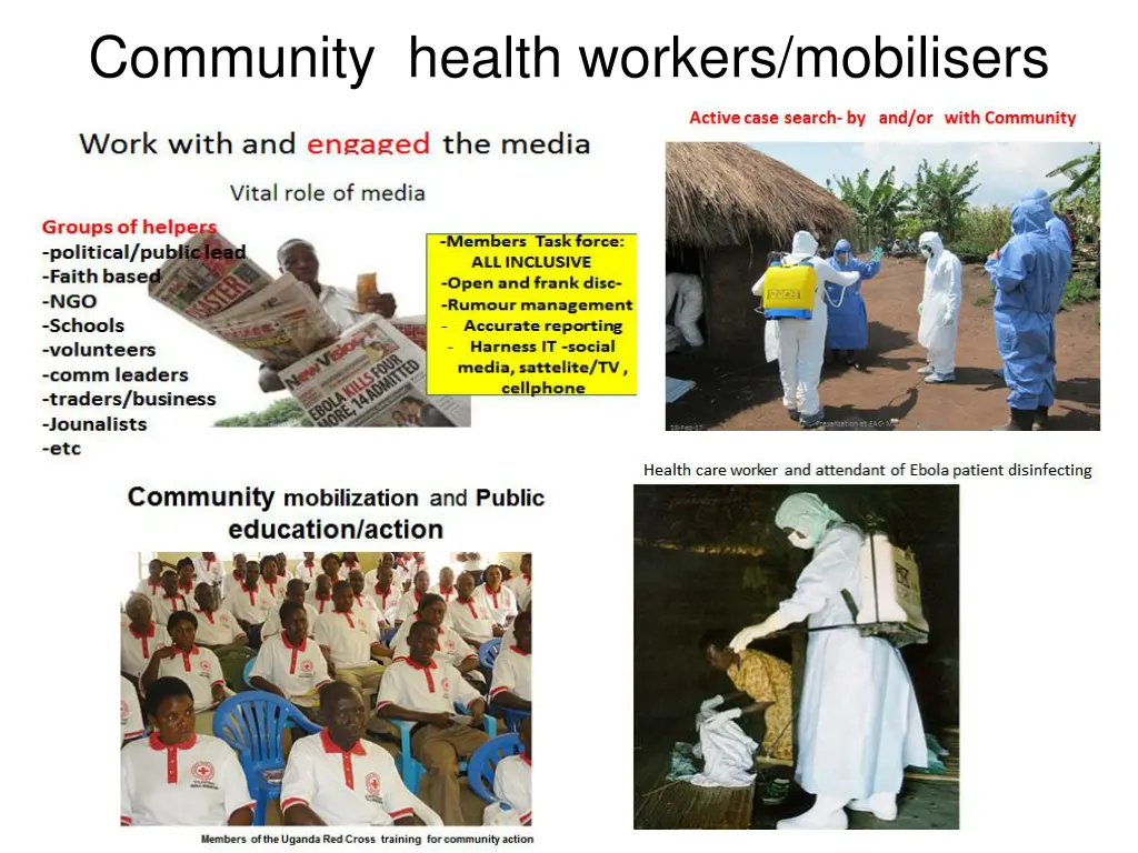 community health workers mobilisers