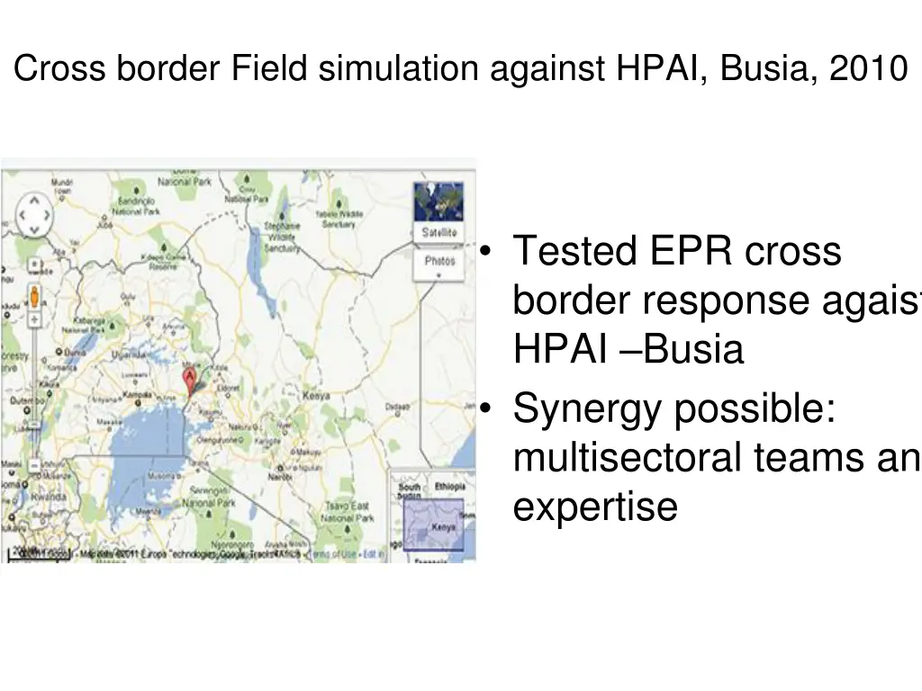 cross border field simulation against hpai busia