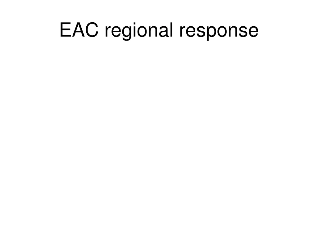 eac regional response