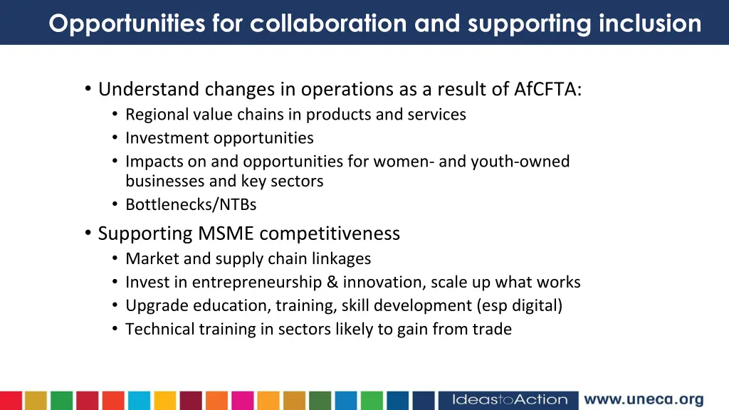 opportunities for collaboration and supporting