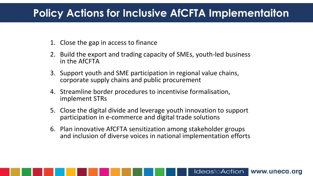 policy actions for inclusive afcfta implementaiton
