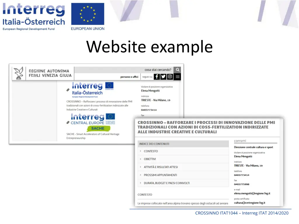 website example