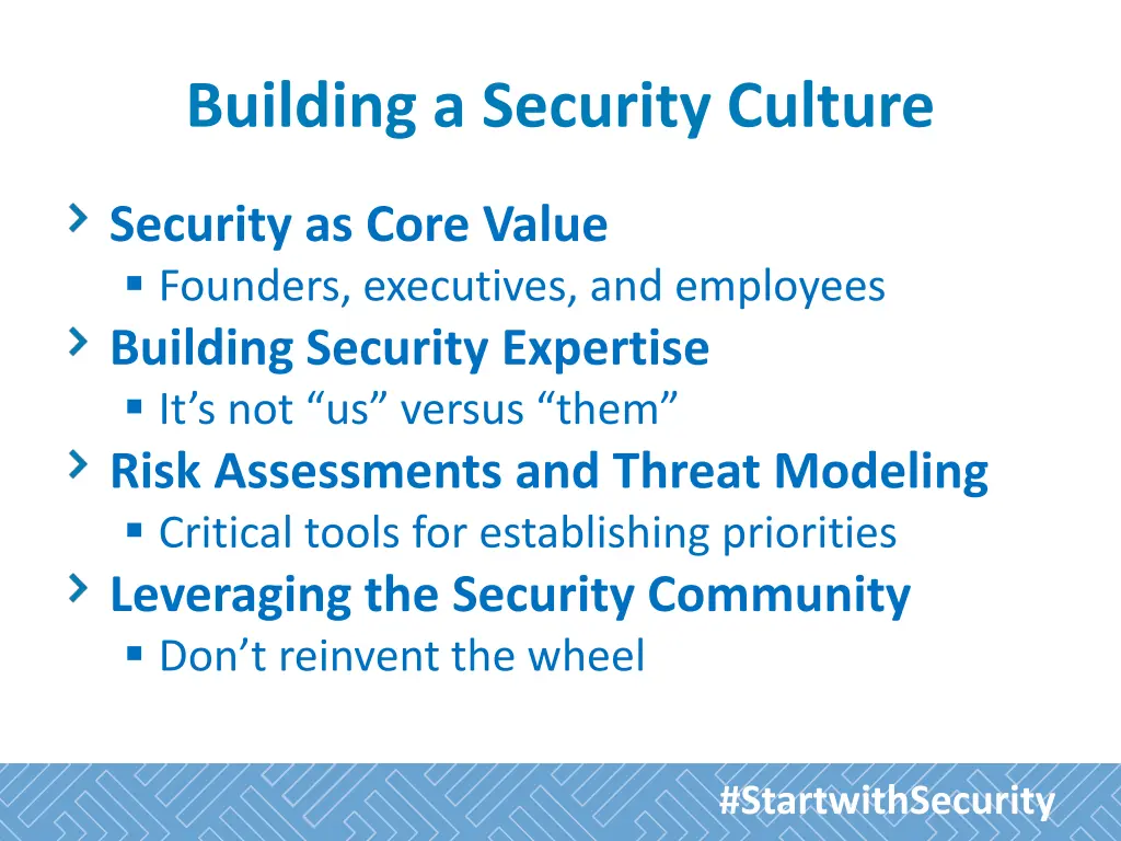 building a security culture 1