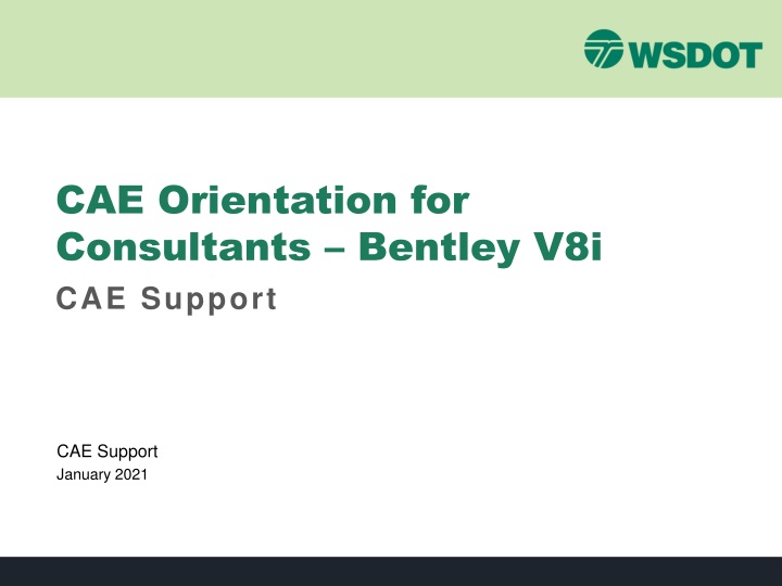 cae orientation for consultants bentley
