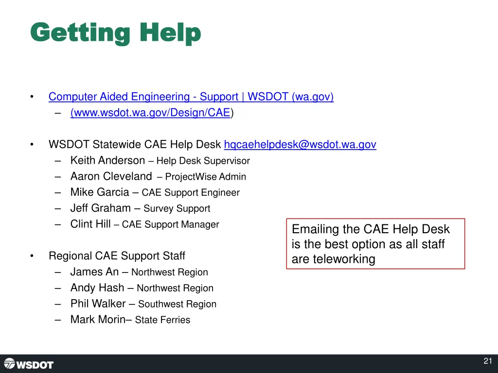 getting help getting help