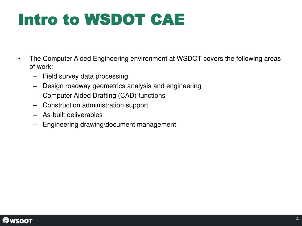 intro to wsdot cae intro to wsdot cae