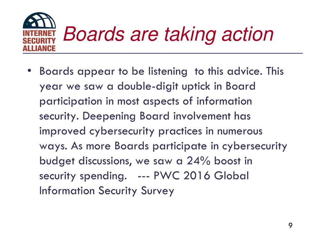 boards are taking action