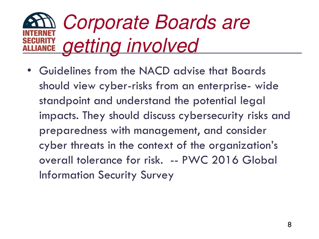 corporate boards are getting involved
