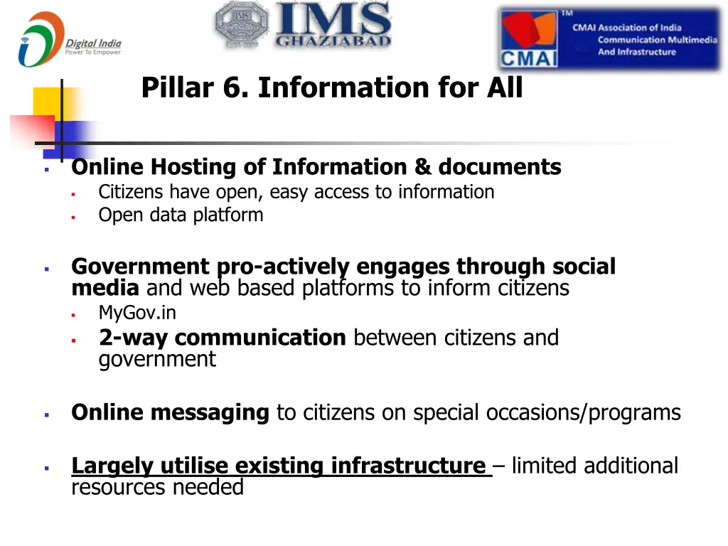 pillar 6 information for all