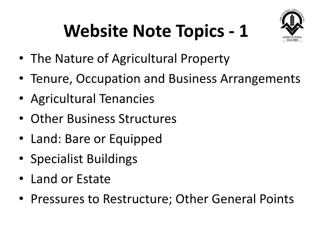 website note topics 1