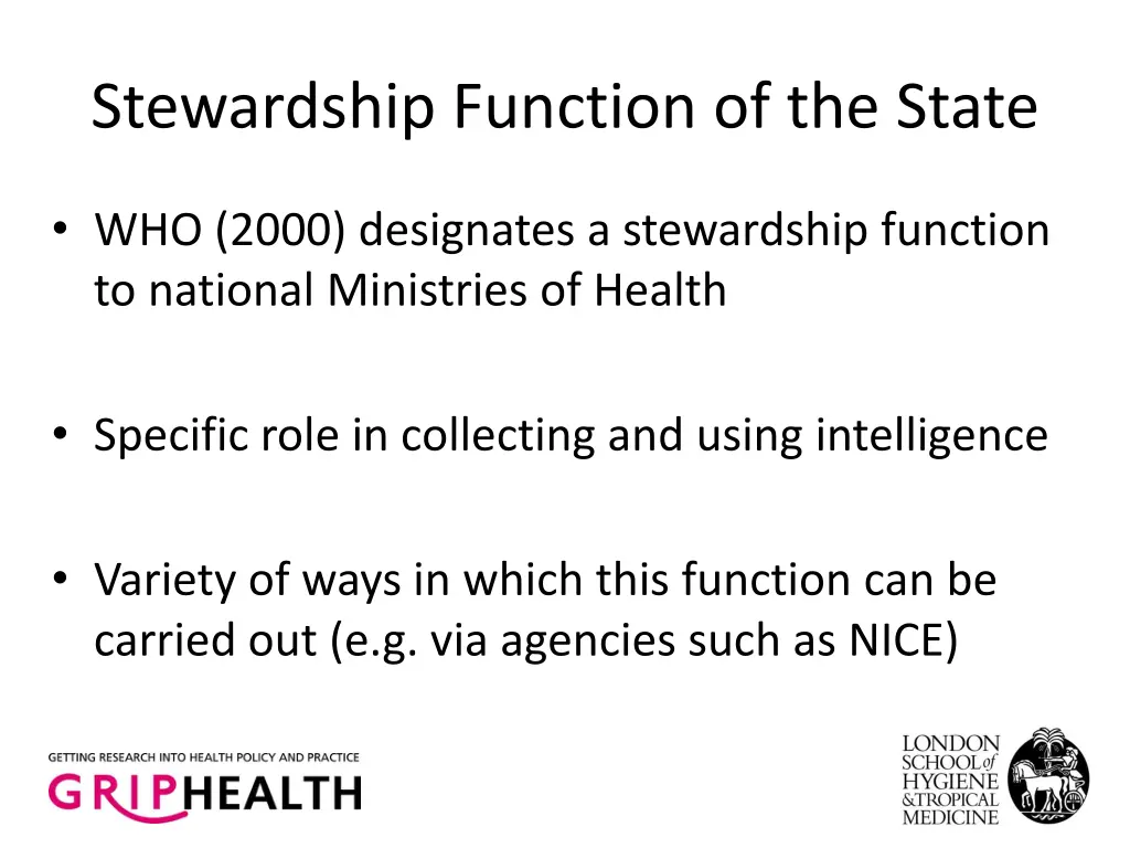 stewardship function of the state