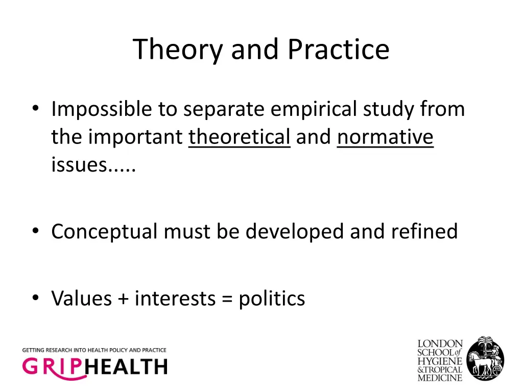 theory and practice