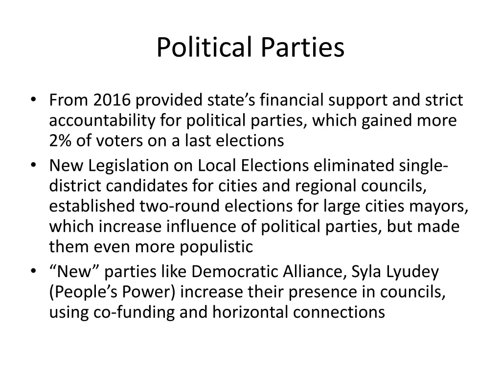 political parties 1