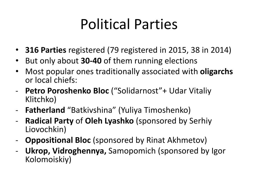 political parties