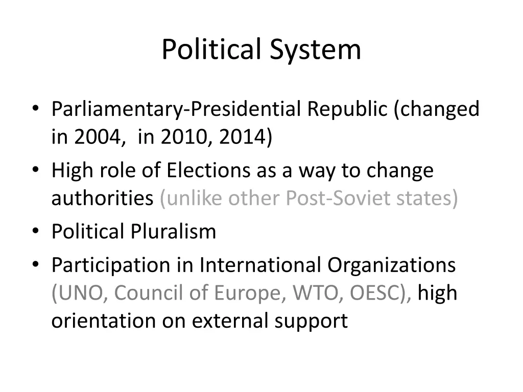 political system