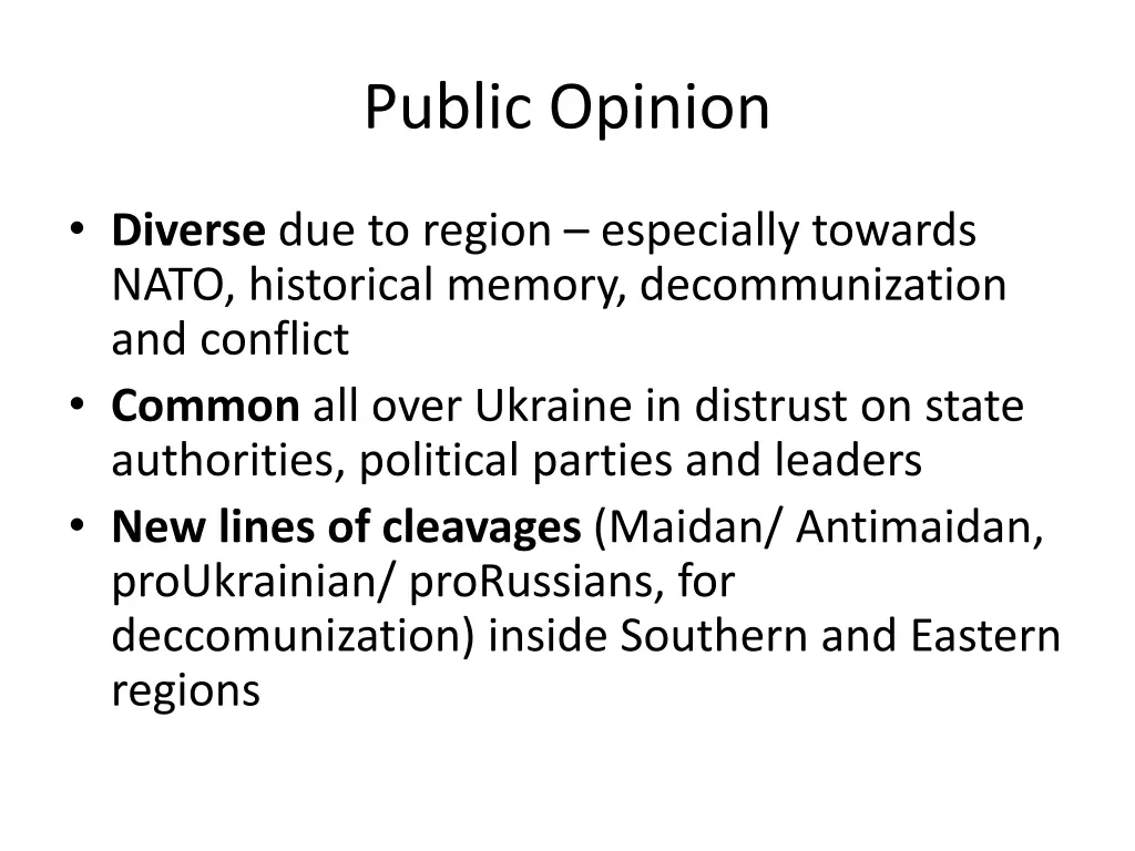 public opinion