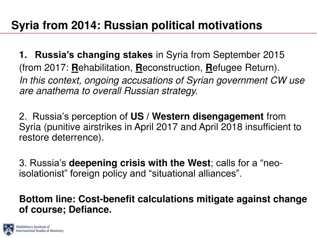 syria from 2014 russian political motivations