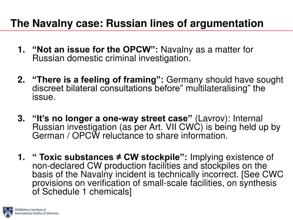the navalny case russian lines of argumentation