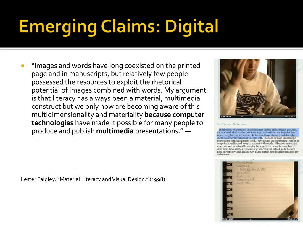 images and words have long coexisted