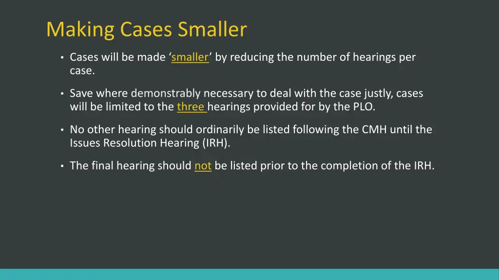 making cases smaller