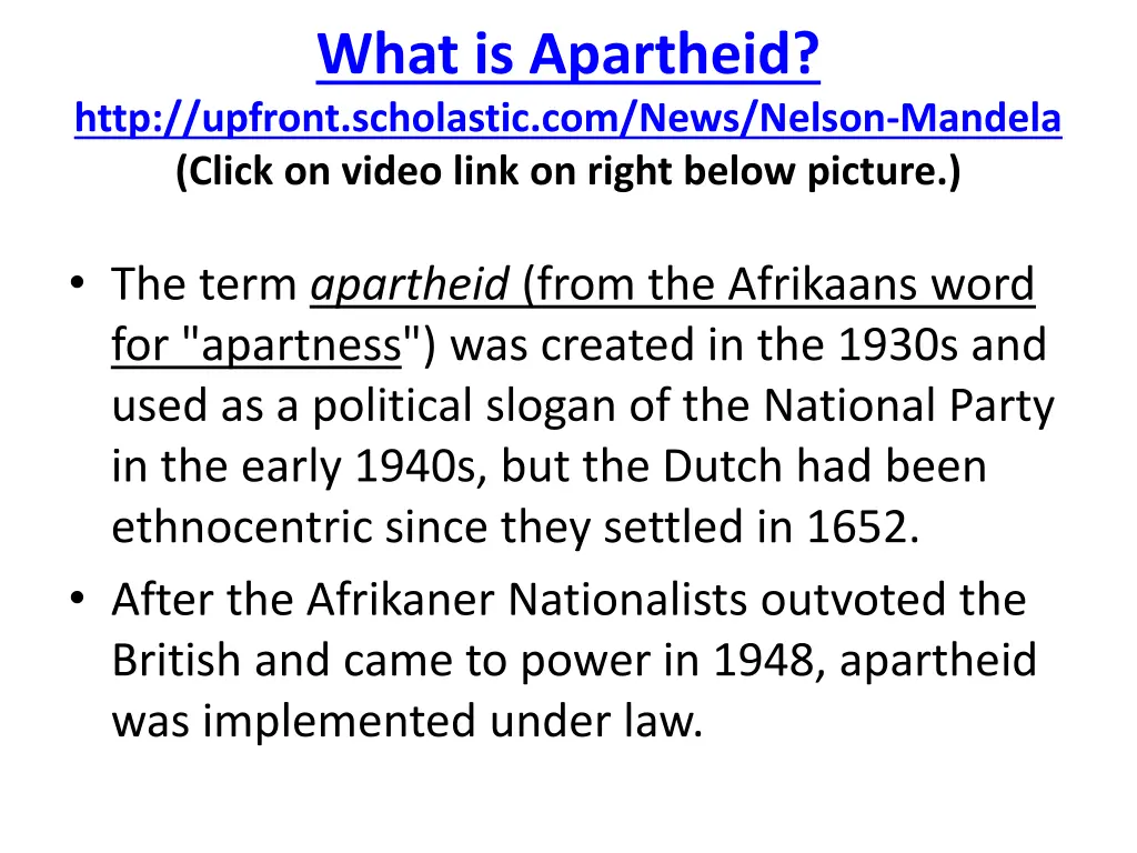 what is apartheid http upfront scholastic