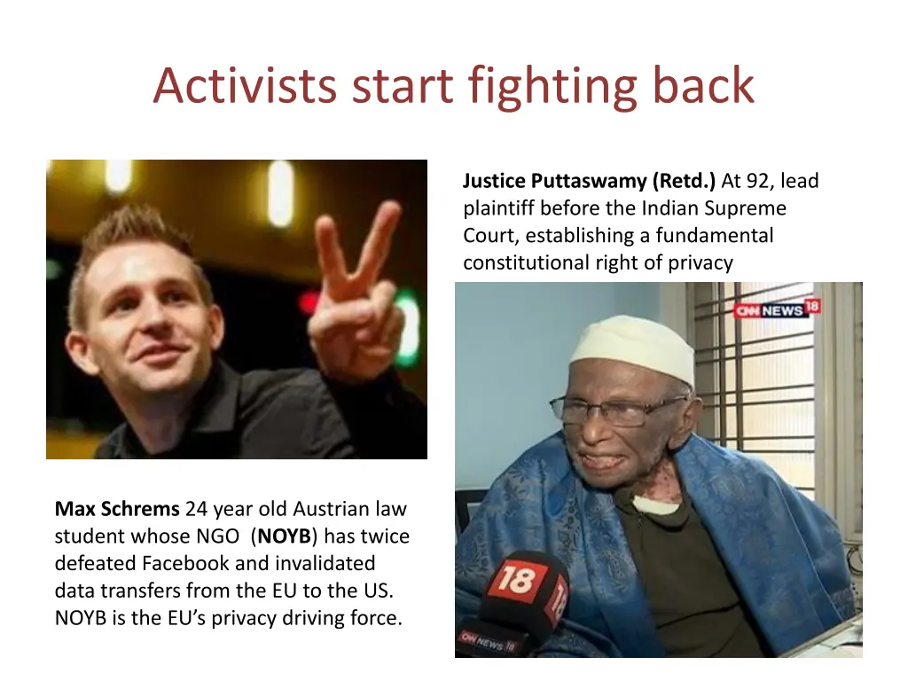 activists start fighting back