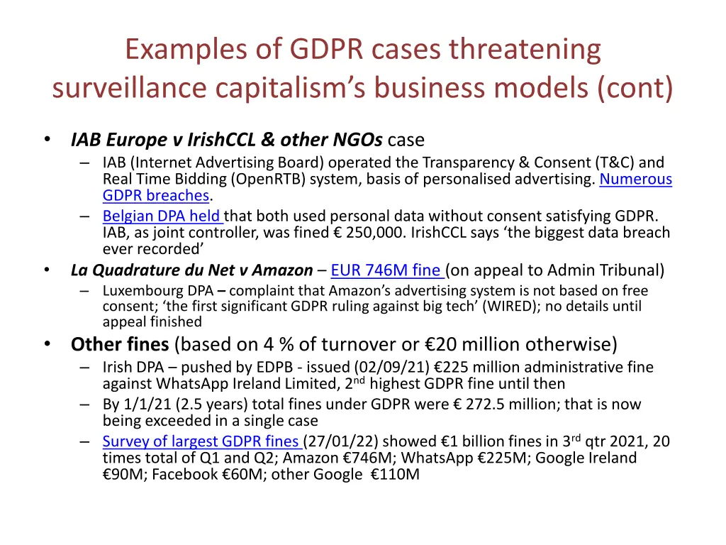 examples of gdpr cases threatening surveillance 1